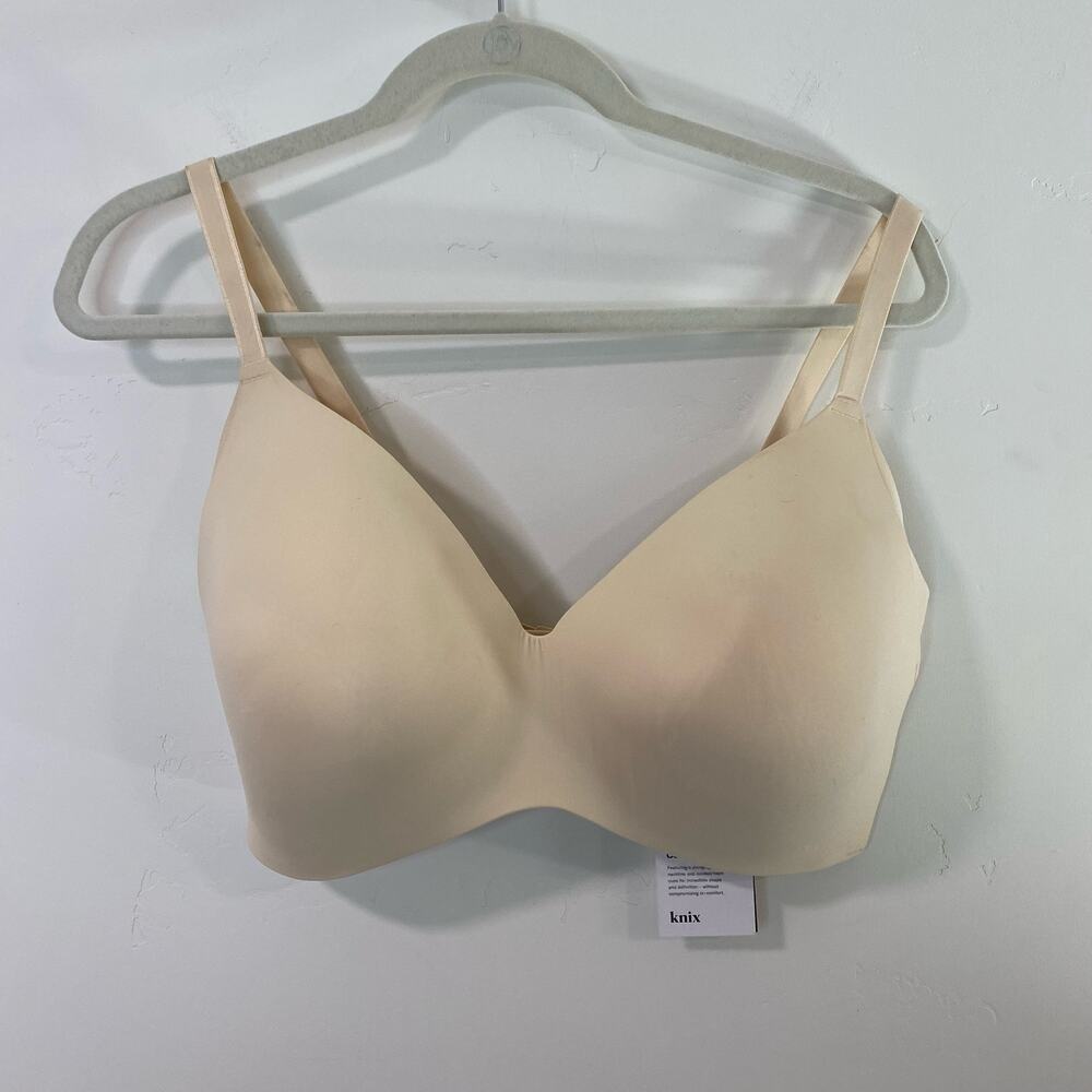 Knix Women's Bra Wingwoman Contour Dune Cream Size 8 Brand New NWT